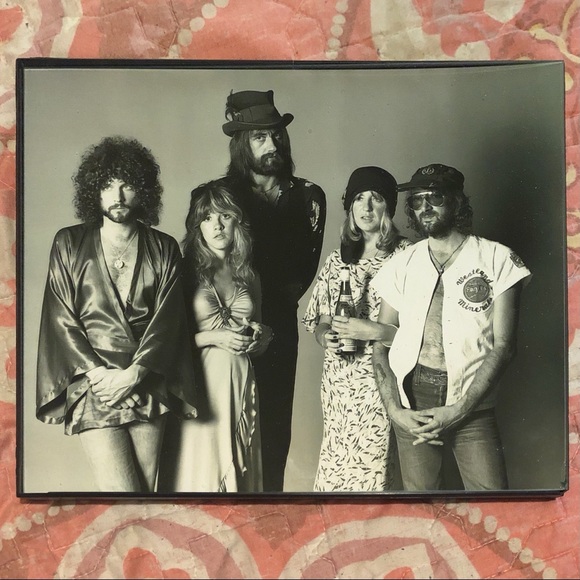 FLEETWOOD MAC 8X10 Framed Photo Stevie Nicks 🎩70s - Picture 3 of 5